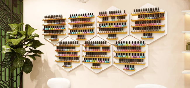 How do you store nail supplies?